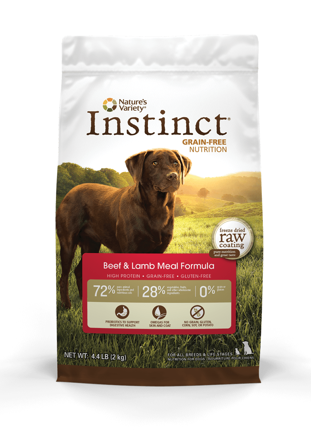 instinct dog food beef
